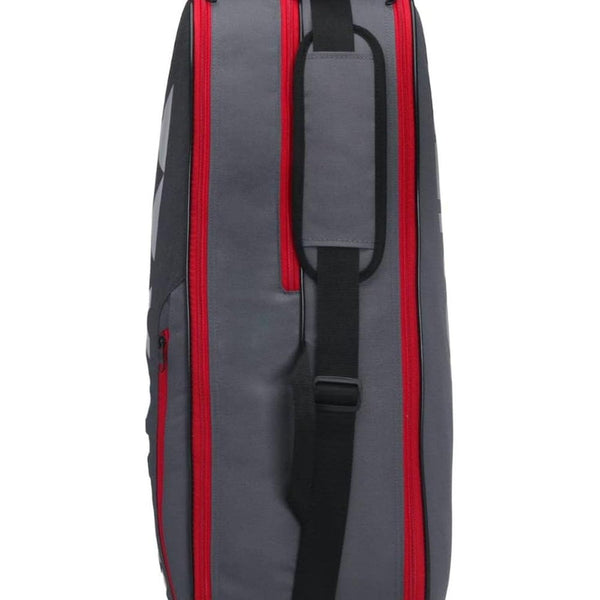 Yonex BA42126EX Team Racquet Bag, Grayish Pearl – 5 Rackets Capacity, Multiple Compartments, Adjustable Straps, Durable Polyester