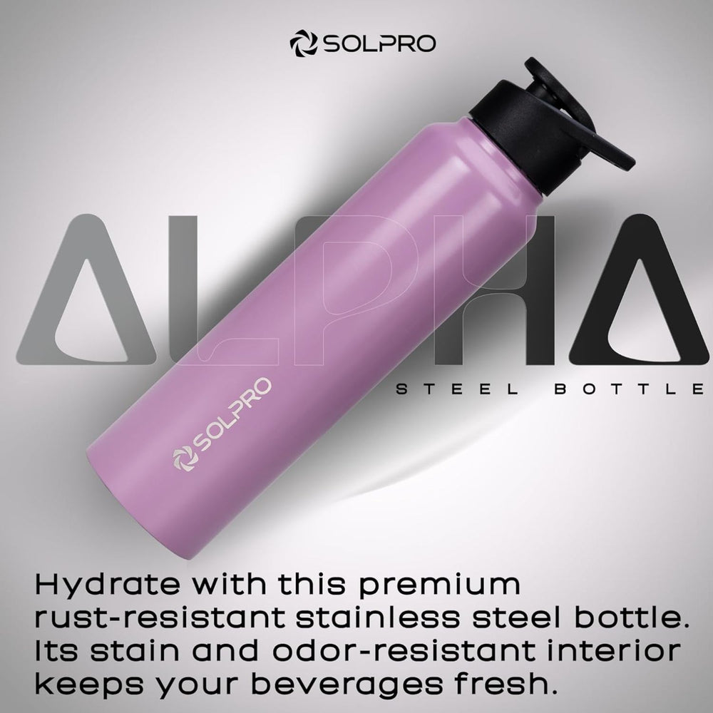Solpro Alpha Stainless Steel Bottle | Durable & Insulated Hydration Accessory - Best Price online Prokicksports.com