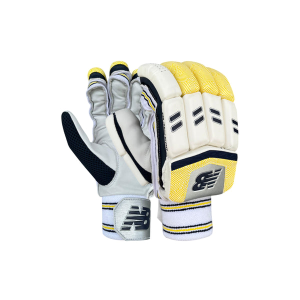 New Balance Burn 6i Right Hand Batting Gloves – Men’s | Lightweight Protection with PU Finger Rolls & Leather Palm Grip