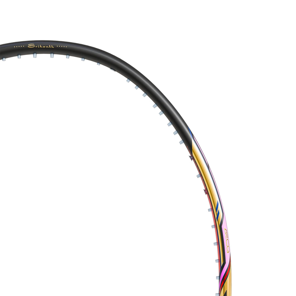 Hundred Nitrix Pro Unstrung Badminton Racquet – Black/Gold | Pro-Level Head-Heavy Power with M46X Carbon Fibre & Slim Shaft - Best Price online Prokicksports.com