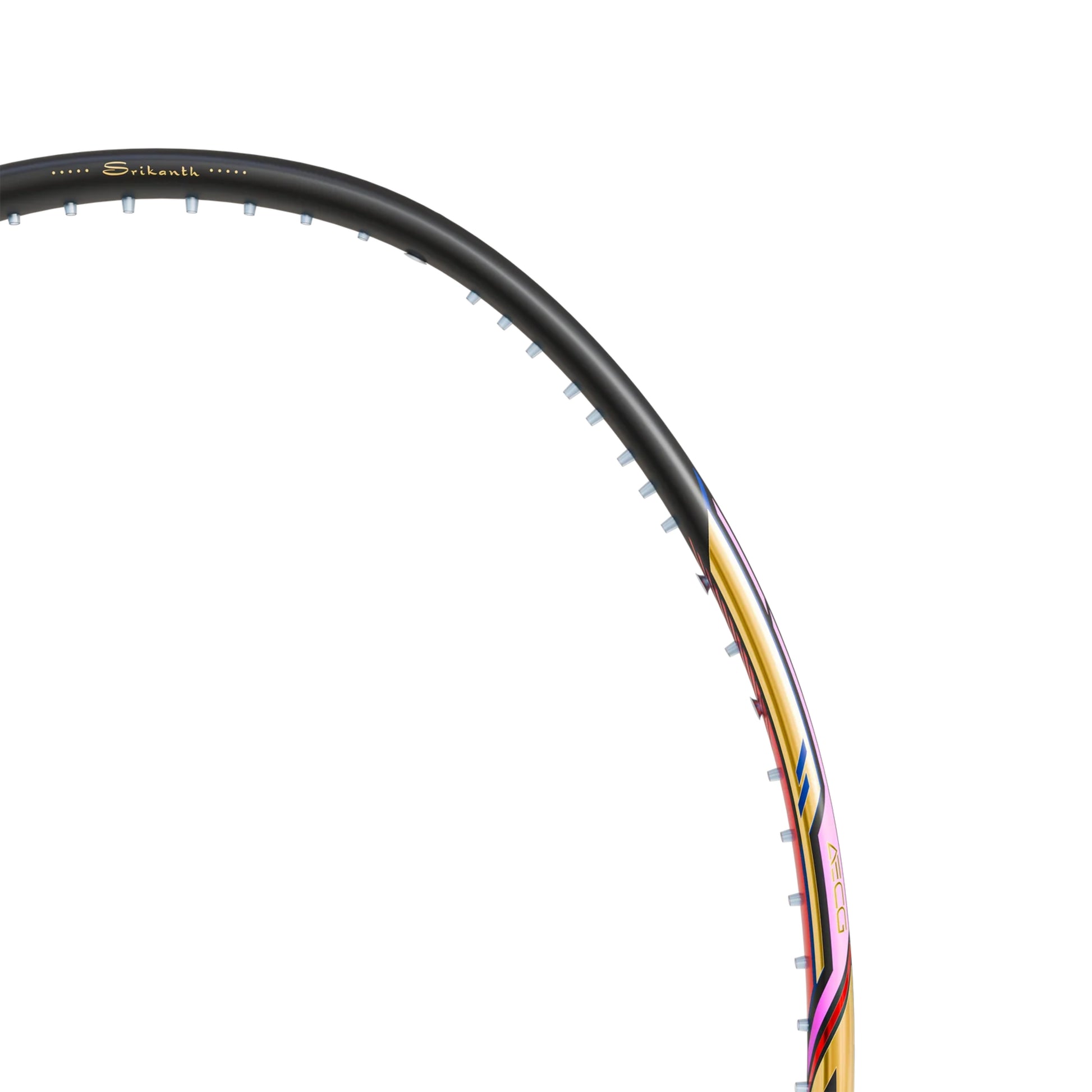 Hundred Nitrix Pro Unstrung Badminton Racquet – Black/Gold | Pro-Level Head-Heavy Power with M46X Carbon Fibre & Slim Shaft - Best Price online Prokicksports.com