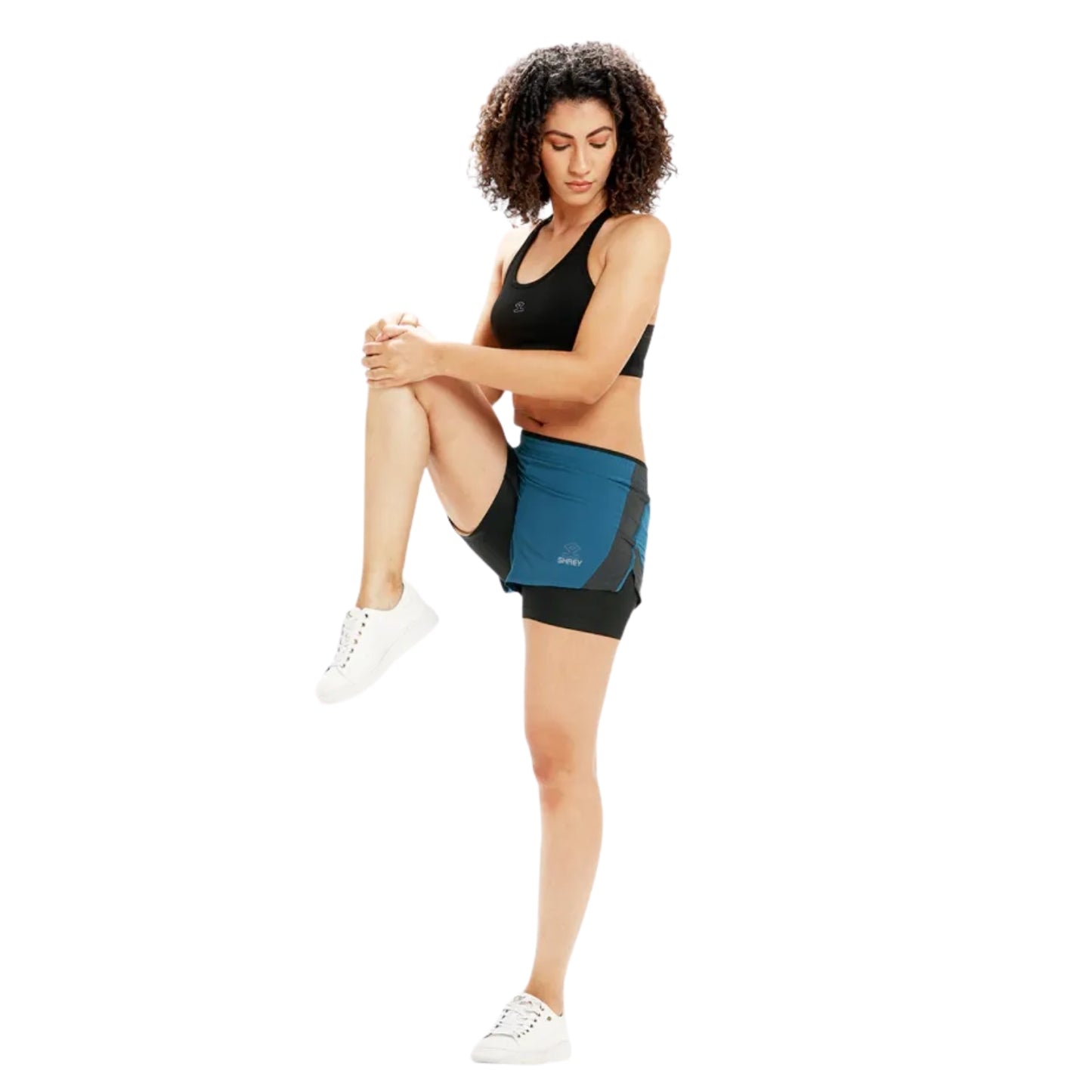 Shrey 2119 Pro Double Layer Short Women’s | Ultra-Light 2-in-1 Shorts with Built-In Compression, Breathable Mesh & High-Performance Fit - Best Price online Prokicksports.com