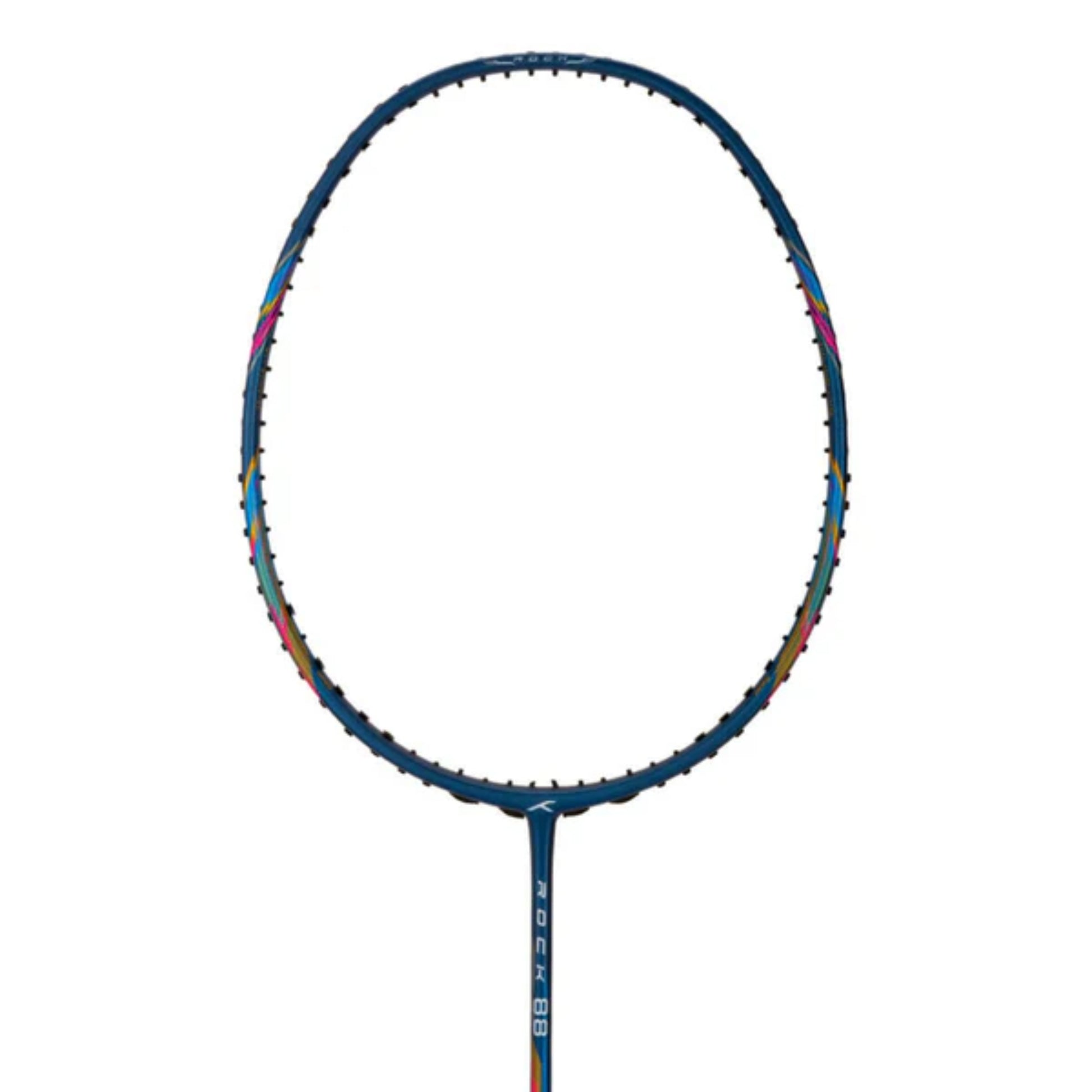 HUNDRED (2S101-4) Rock 88 Strung Badminton Racquet – Navy Blue (4U, 82g, G6) | Head-Heavy Power with Carbon Fibre Frame & Flexible Shaft - Best Price online Prokicksports.com