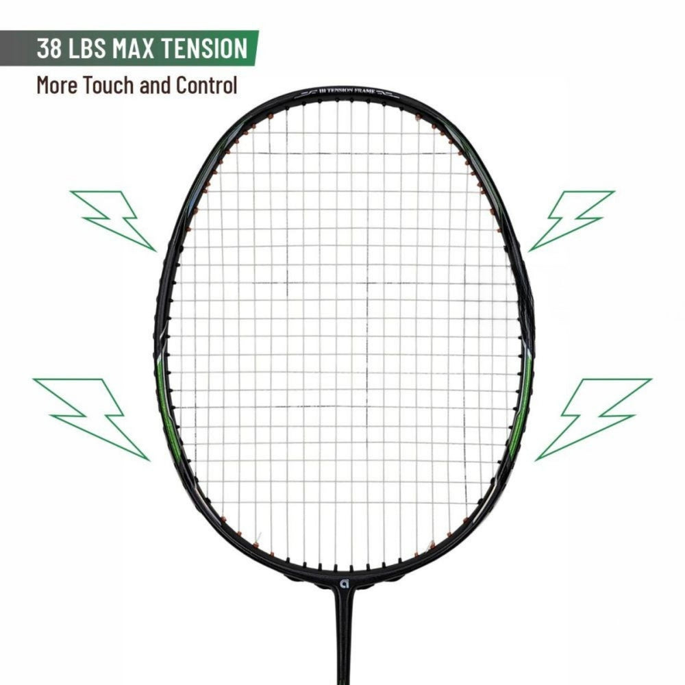 Apacs Honor Pro Unstrung Badminton Racquet (Grey, 4U G1, 84g) features head-heavy balance, 38lbs tension, and Compact Power Quad Voltaic frame for pro smashes. - Best Price online Prokicksports.com