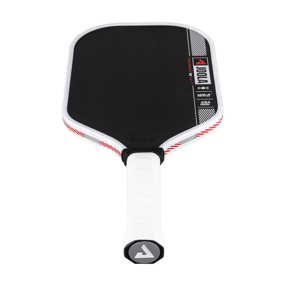 JOOLA Ben Johns Perseus Pro IV Pickleball Paddle – 14mm & 16mm | Pro-Level Paddle for Power & Spin | Carbon Friction Surface | USAPA Approved (Black/White/Red) - Best Price online Prokicksports.com