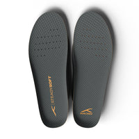 HUNDRED Steady Soft Insoles, Dark Grey/Yellow | Anti-Slip Cushioned Sports Insole with Breathable Comfort - Best Price online Prokicksports.com