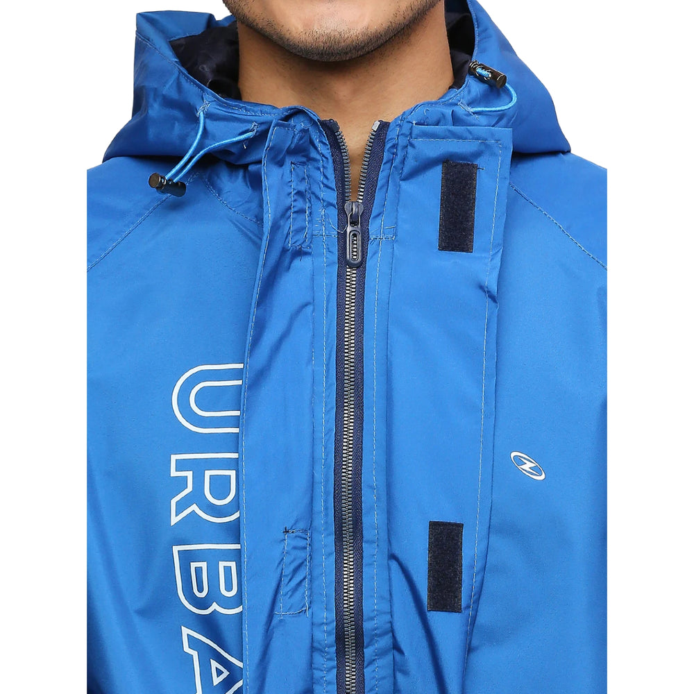 ZEEL MJ201 Men’s Waterproof Rain Jacket Fully Waterproof Polyester Jacket with PVC-Coated Lining & Adjustable Hood - Best Price online Prokicksports.com