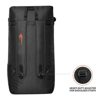 DSC Hold All X2 Cricket Kit Bag – Black/Orange, Large Capacity Cricket Gear Bag with Durable Fabric & Multiple Compartments - Best Price online Prokicksports.com