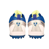 SG Club 4.0 Rubber Spikes Cricket Shoes Rubber – White/Royal Blue/Lime | Durable Grip with Comfort Support for Turf & Hard Ground - Best Price online Prokicksports.com
