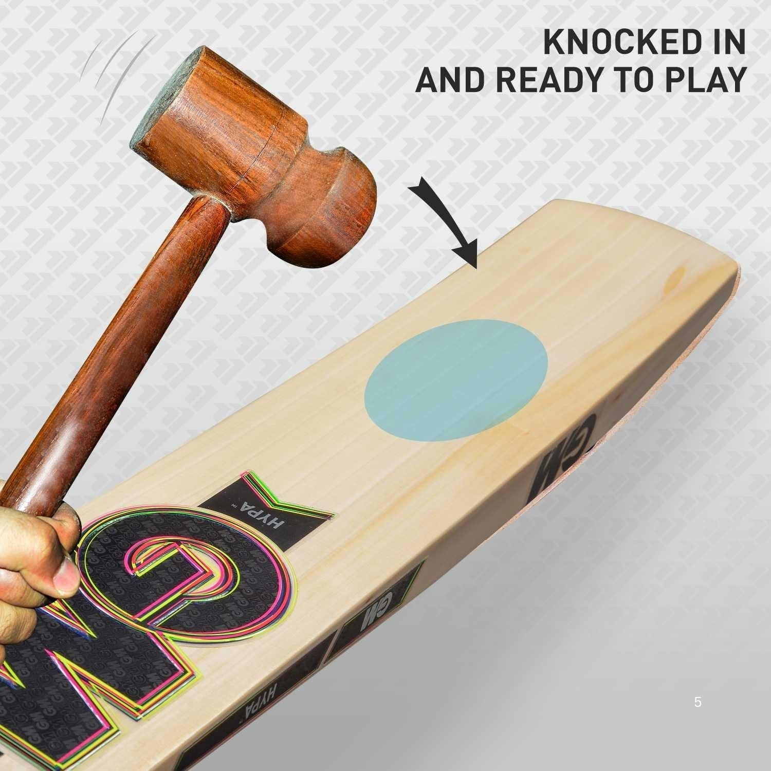 GM Hypa 606 English Willow Cricket Bat – SH Mens | Grade 3 Willow, Powerarc Bow, F4.5 Face Profile, L555 Blade, Hypa Grip | Balanced Power, Massive Edges - Best Price online Prokicksports.com