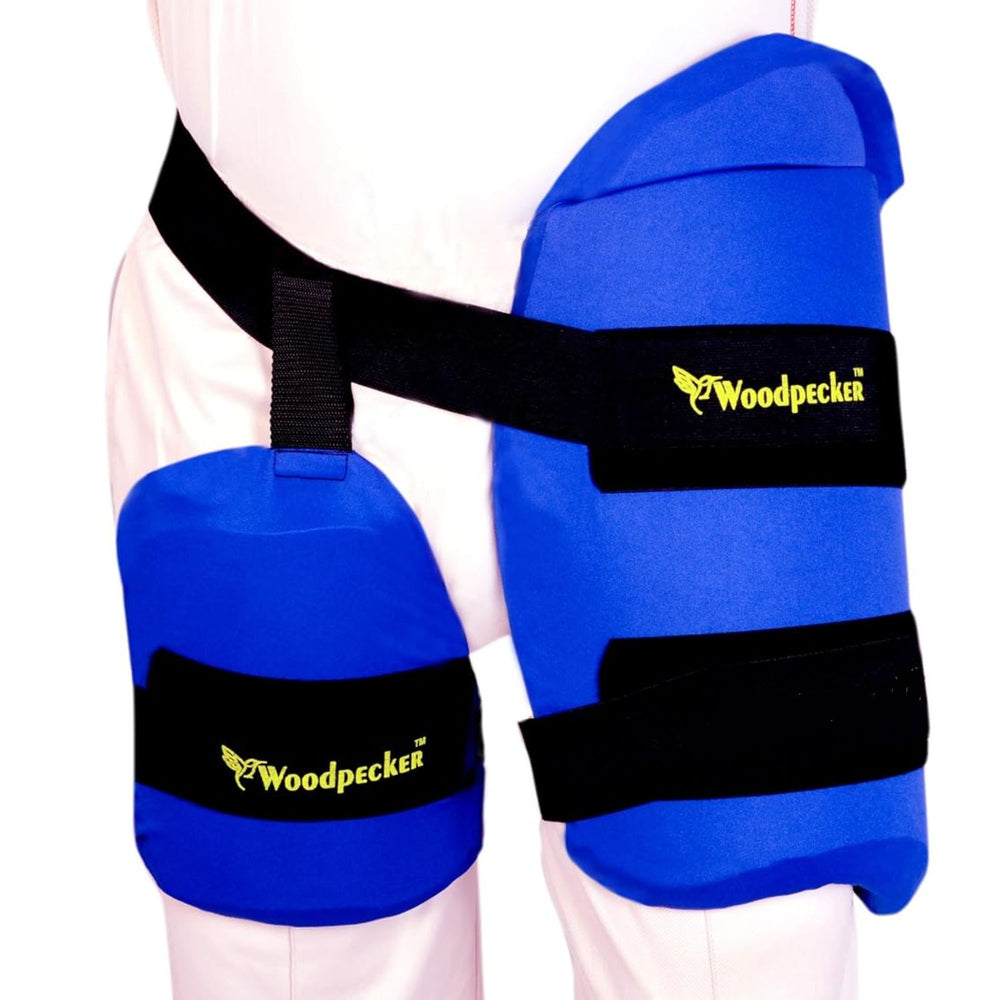 Woodpecker Combo Left Hand Cricket Thigh Guard | Lightweight Protection for Batsmen - Best Price online Prokicksports.com