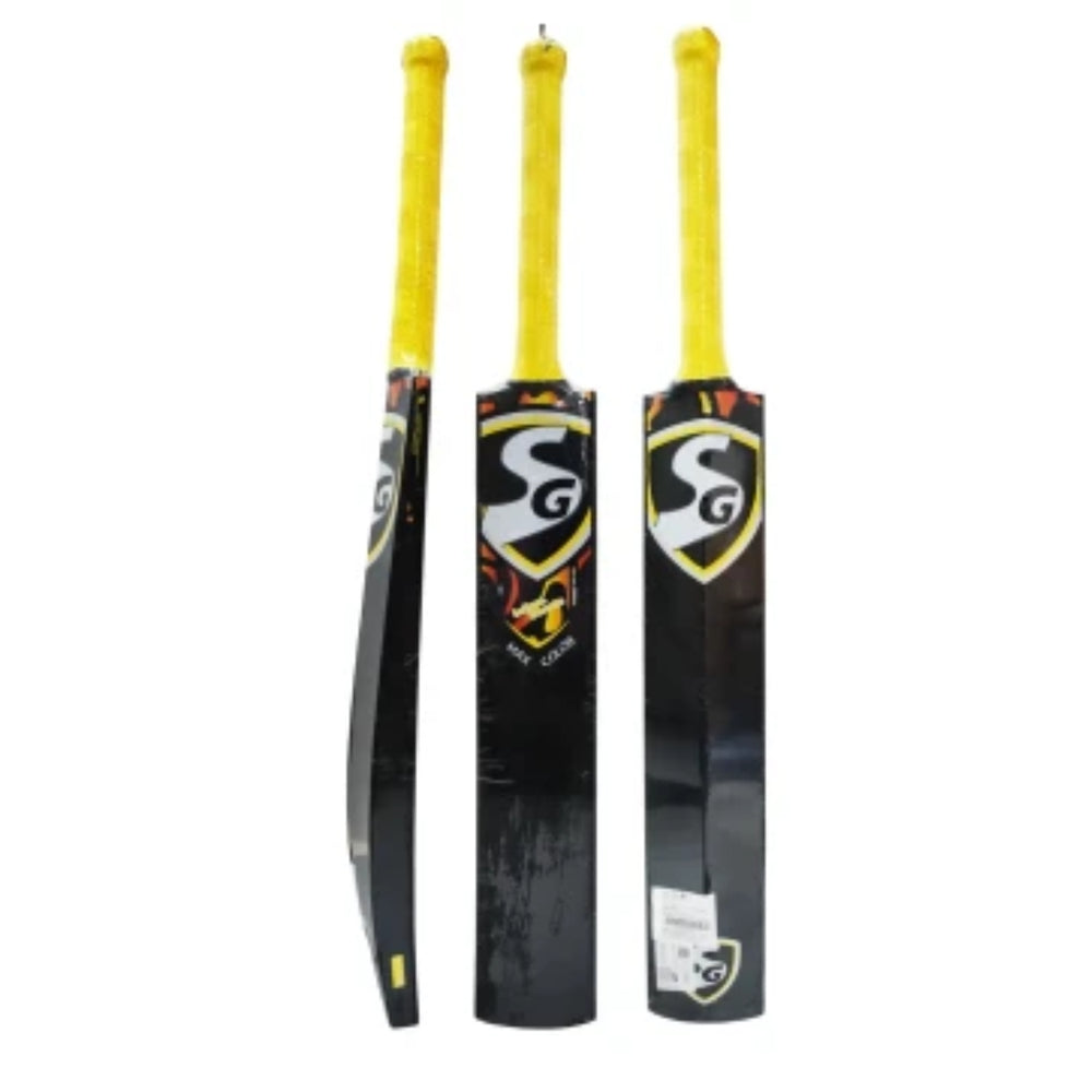 SG Maxcolor Kashmir Willow Cricket Bat – Short Handle | Stylish Power with Balanced Pickup | Practice & Match Bat - Best Price online Prokicksports.com