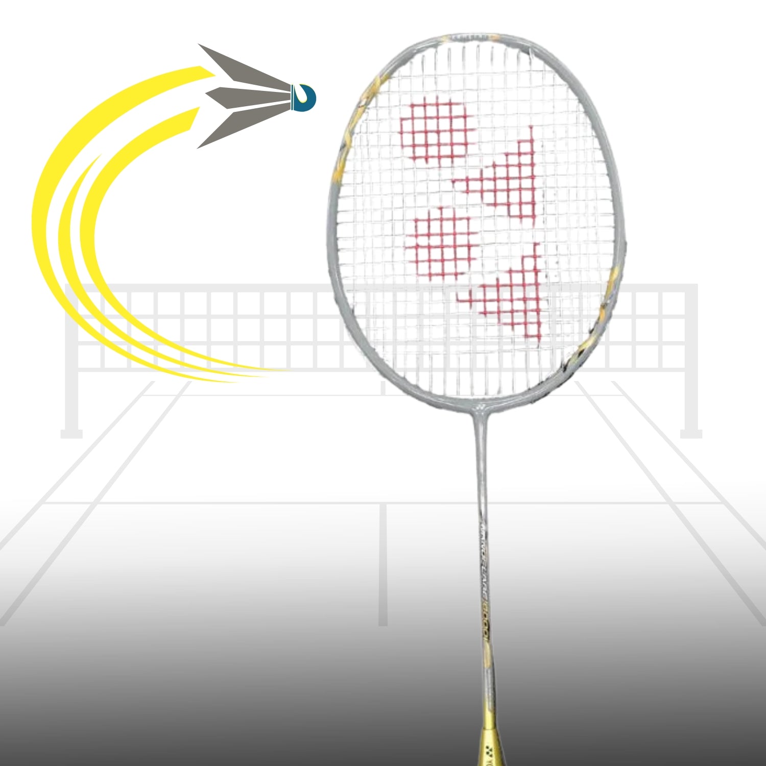 Yonex Nanoflare 8000i Strung Badminton Racquet - G4 | Head-Light