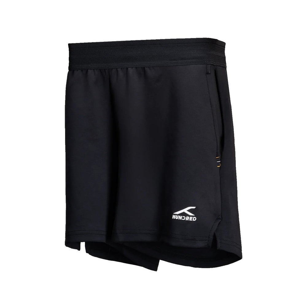 Hundred HBBS-5M274-1 Men’s Shorts, Black | Lightweight Polyester Fabric with Breathable Fit & Multi-Sport Comfort - Best Price online Prokicksports.com