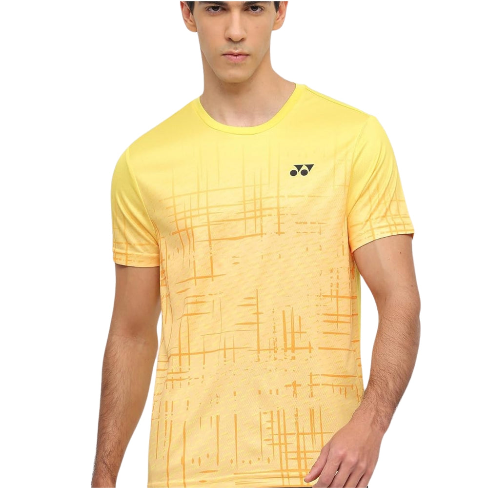 Yonex 2968 Men’s Round Neck T‑Shirt – TruDry Quick‑Dry Polyester Essentia 3 Badminton/Tennis Tee - Best Price online Prokicksports.com