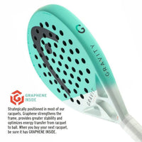 Head Gravity Team 2024 Padel Racquet 360g | Lightweight Round Shape Control Racket with Auxetic Technology - Best Price online Prokicksports.com