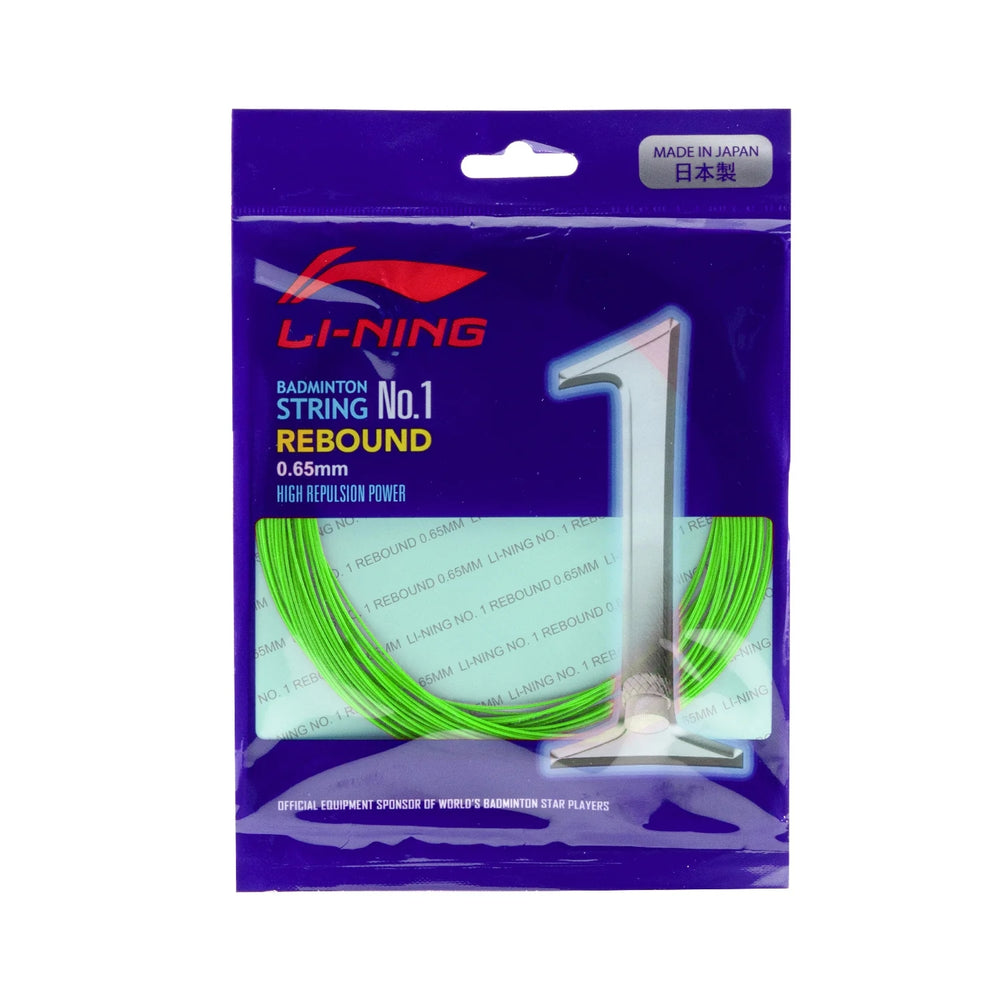 Li-Ning No.1 Rebound Badminton String (0.65mm) | High Repulsion Power String for Speed, Control & Crisp Feel - Best Price online Prokicksports.com