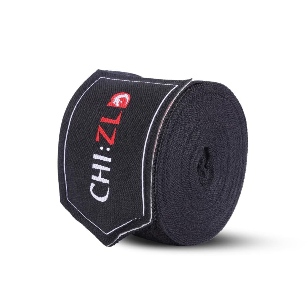 CHIZLD Impact Handwraps Poly-Cotton Blend | Breathable & Stretchable | Secure Velcro Closure | for Boxing, MMA, Kickboxing(4.5 M) - Best Price online Prokicksports.com