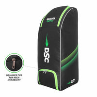 DSC Quadra Duffle Cricket Kit Bag – Black/F Yellow, Premium Duffle Style Cricket Gear Bag with Large Capacity & Durable Polyester Fabric - Best Price online Prokicksports.com