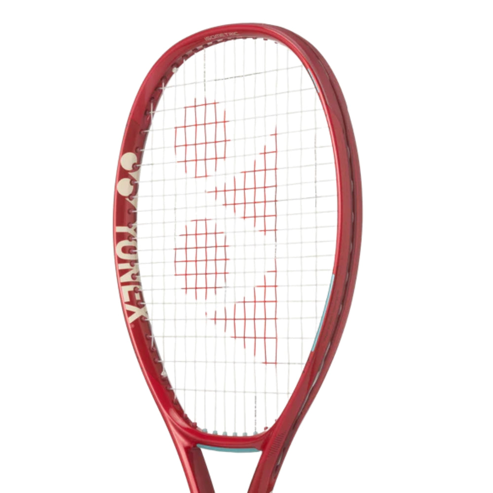 Yonex VCore 100 Unstrung Tennis Racquet | Spin-Enhanced Lightweight Power Frame with ISOMETRIC Technology | Ruby Red - 300 Grams - Best Price online Prokicksports.com