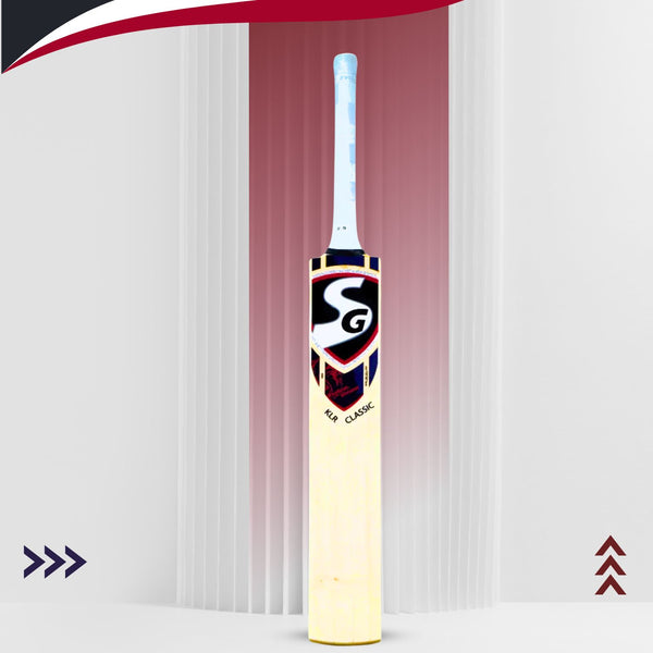 SG KLR Classic English Willow Cricket Bat (Short Handle) | Grade 3 Willow | Traditional Profile | Mid Sweet Spot | Ready-to-Use