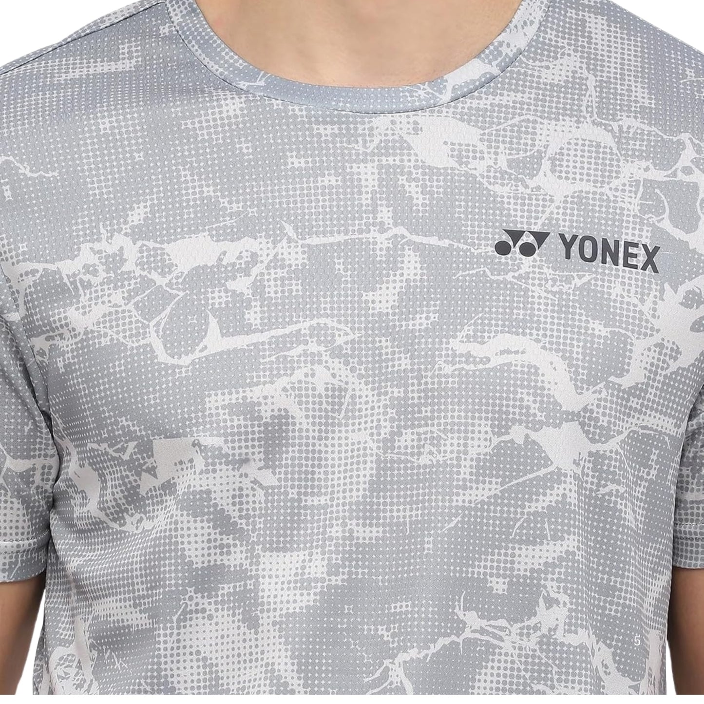 Yonex 2963 Men’s Round Neck T‑Shirt – TruDry Quick‑Dry Polyester, Lightweight & Breathable Essentia 3 Badminton/Tennis Tee - Best Price online Prokicksports.com
