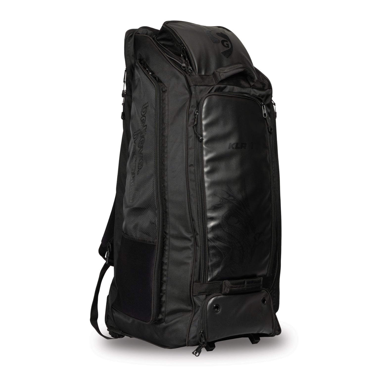 SG KLR Wheelie Duffle Cricket Kit Bag Large | Rolling Cricket Gear Bag with Wheels & Pull Handle | Spacious Sports Kit Bag – Black - Best Price online Prokicksports.com