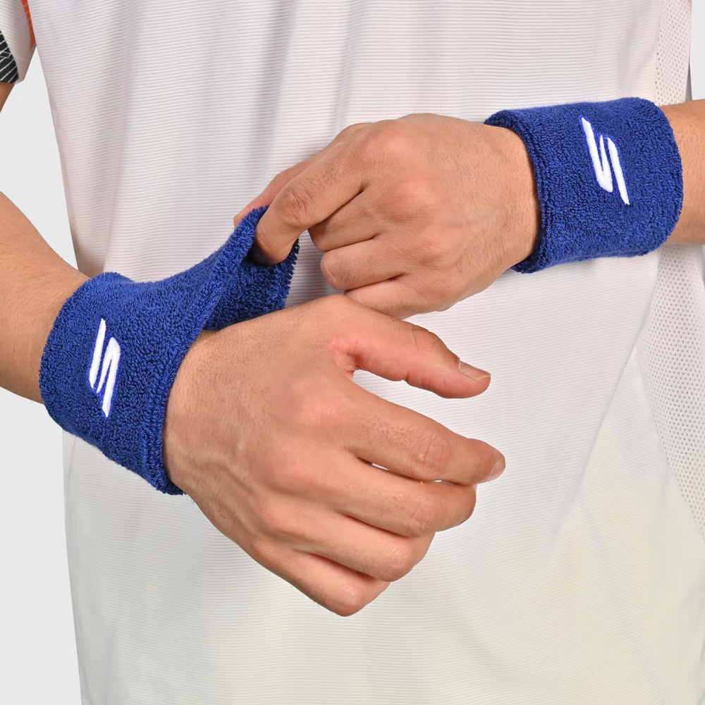 Skechers Performance Wrist Band (Pack of 1 Pair) | High-Absorbency Cotton Blend | Elasticated Sweatband for Gym, Tennis & Running - Best Price online Prokicksports.com