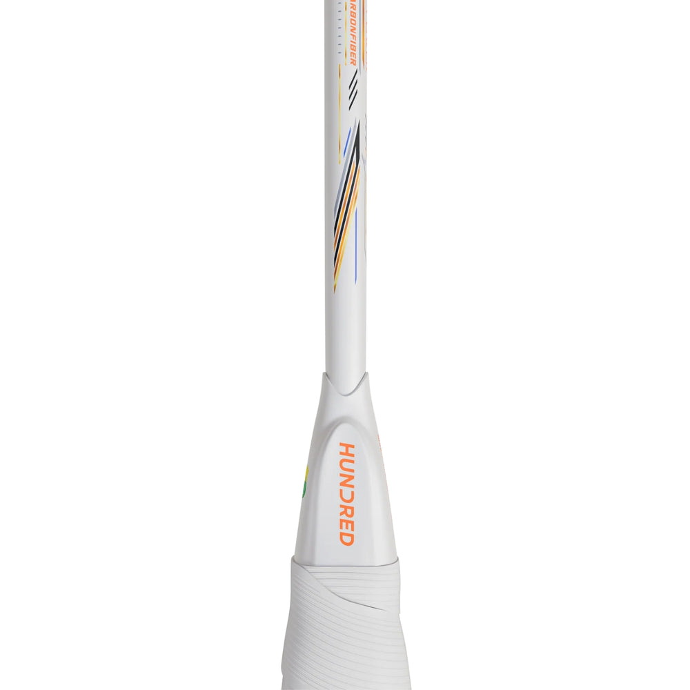 HUNDRED Nitrix 70 Volta Unstrung Badminton Racquet, White/Copper | M46X Carbon Fibre Frame with Vaporshaft 6.1mm | Professional Attack Series - Best Price online Prokicksports.com