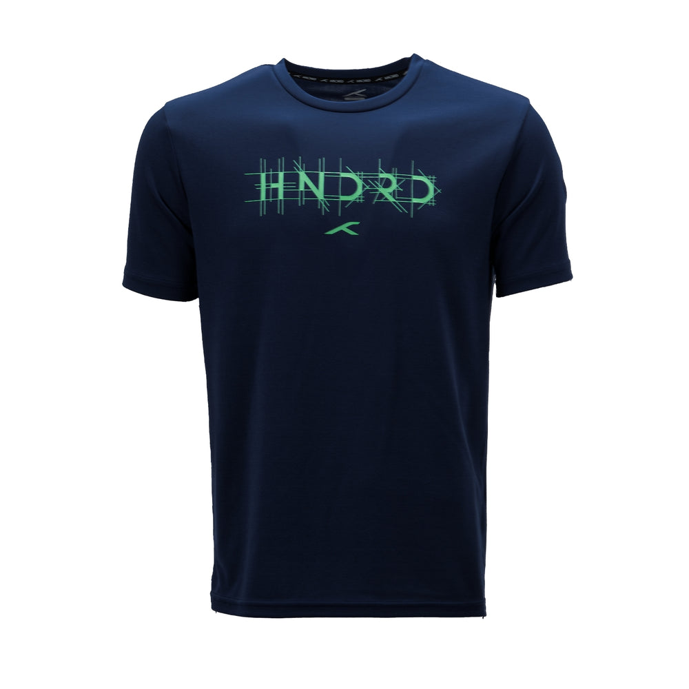 Hundred HBTS-5M333 Men’s Badminton T-Shirt | Quick Dry Round Neck Sports Tee for Training & Matches | Lightweight Performance Wear - Best Price online Prokicksports.com