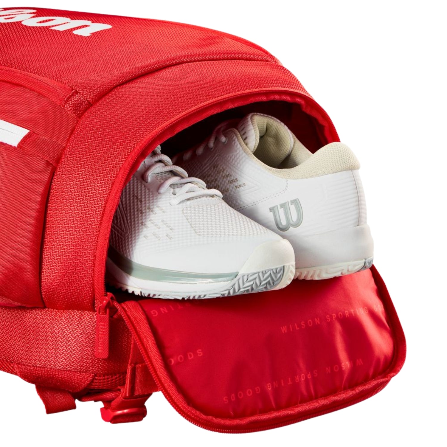 Wilson WR8036901001 Super Tour Backpack Red | Professional Tennis Bag for Racquets, Shoes & Gear | Lightweight, Durable Sports Backpack for Players - Best Price online Prokicksports.com