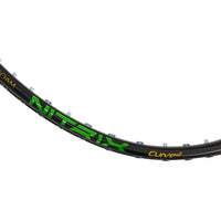 Hundred Nitrix 70 Venom Unstrung Badminton Racquet – Black/Green (4U) | Pro-Level Head-Heavy Power with M46X Carbon & Vaporshaft 6.1 mm - Best Price online Prokicksports.com