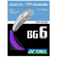Yonex BG 6 Badminton String – 0.66 mm / 22 Gauge, 10 m (33 ft) Nylon Multifilament Racket String for Power & Durability - Best Price online Prokicksports.com