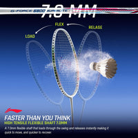 Li-Ning G-Force 6800 Superlite Unstrung Badminton Racquet, 5U G6 | Head Heavy, Flexible Shaft, Dynamic Optimum Frame