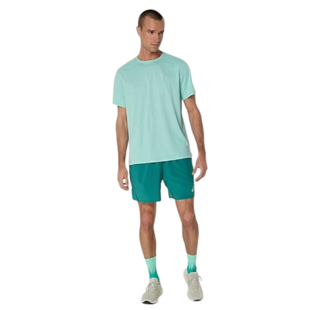 ASICS Silver SS Top Men T-Shirt Roundneck | Lightweight Breathable Tee for Training & Everyday Wear - Best Price online Prokicksports.com