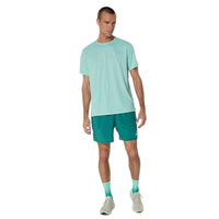 ASICS Silver SS Top Men T-Shirt Roundneck | Lightweight Breathable Tee for Training & Everyday Wear - Best Price online Prokicksports.com