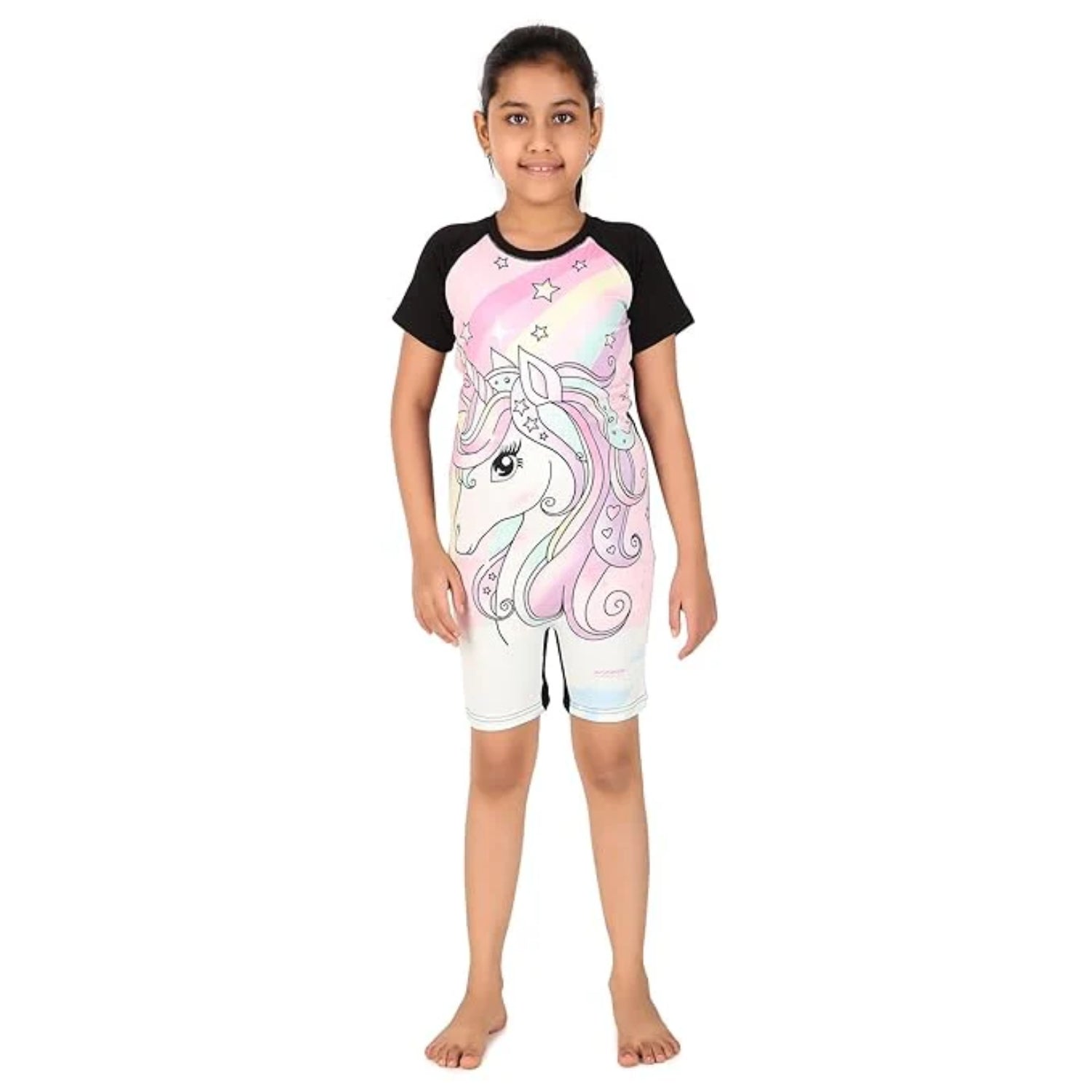 Viva Splasher 005 Kid’s Swimming Costume, Pink | Comfortable Swim Suit with Stretch Fabric & Quick-Dry Performance - Best Price online Prokicksports.com