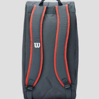 Wilson Padel Team Padel Bag – WR8908701001 - Black | Lightweight & Durable Sports Bag for Padel or Tennis Players | Spacious, Stylish & Functional Design - Best Price online Prokicksports.com