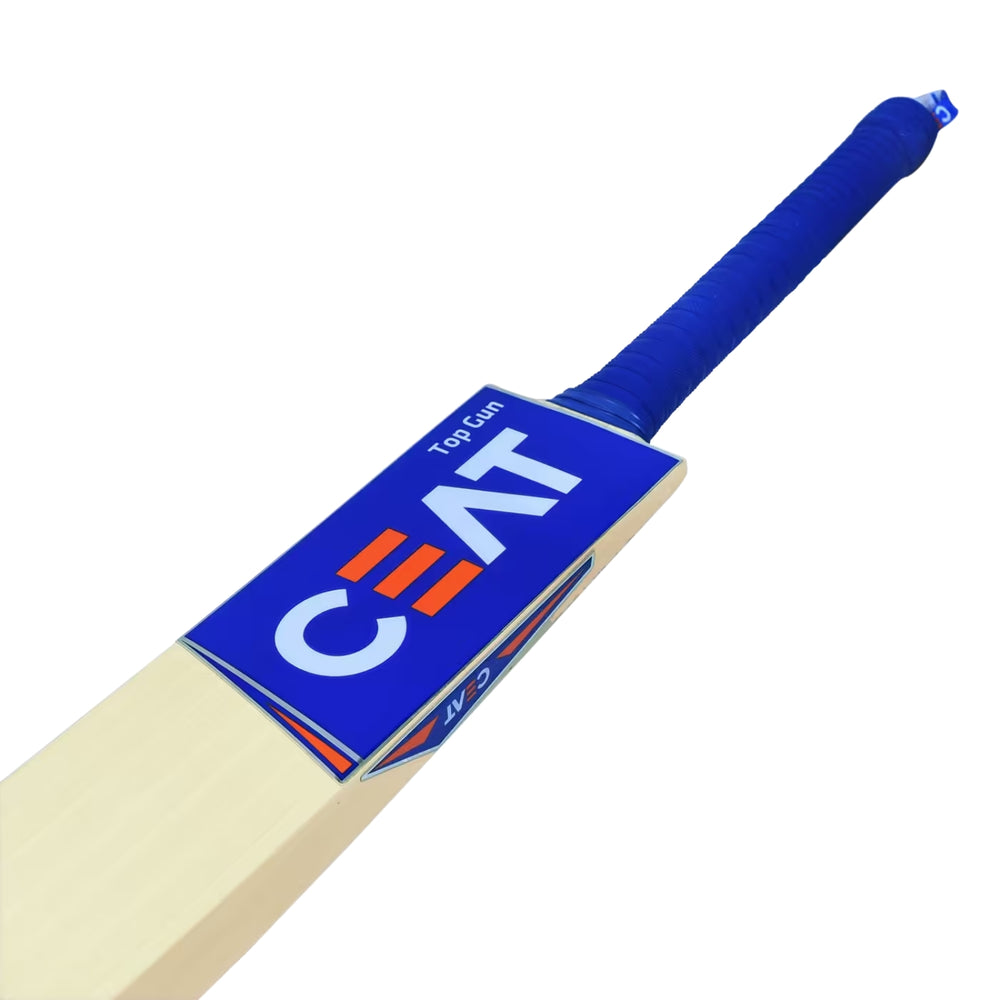 CEAT Top Gun English Willow Cricket Bat - SH | Premium Grade Willow with Thick Edges, Mid Sweet Spot & Professional Power - Best Price online Prokicksports.com