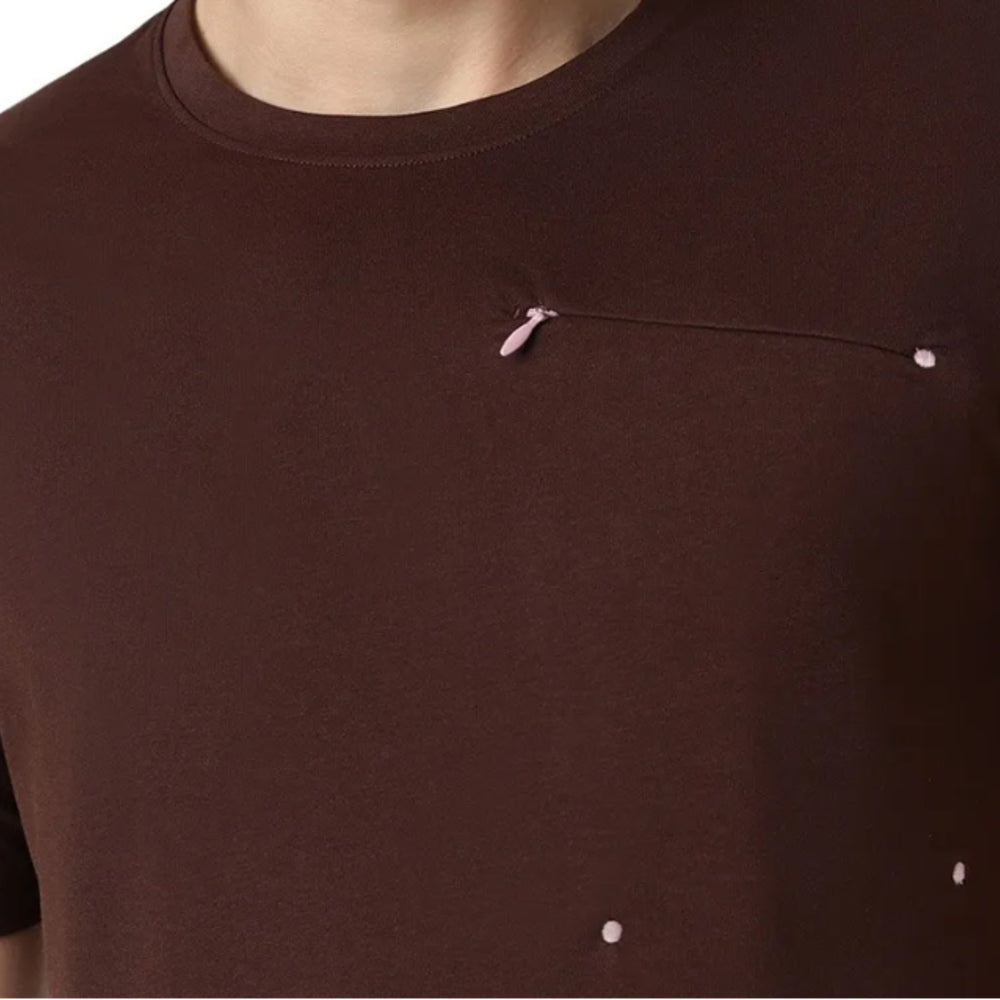 ASICS Chest Pocket SS Top for Men | Round Neck Sports T-Shirt with Pocket - Best Price online Prokicksports.com