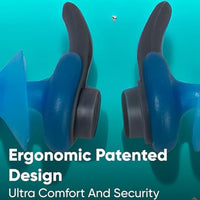 Speedo Biofuse Earplug – Blue/Grey (1 Size) | Ergonomic Swim Earplugs with Soft Silicone & Secure Fit - Best Price online Prokicksports.com