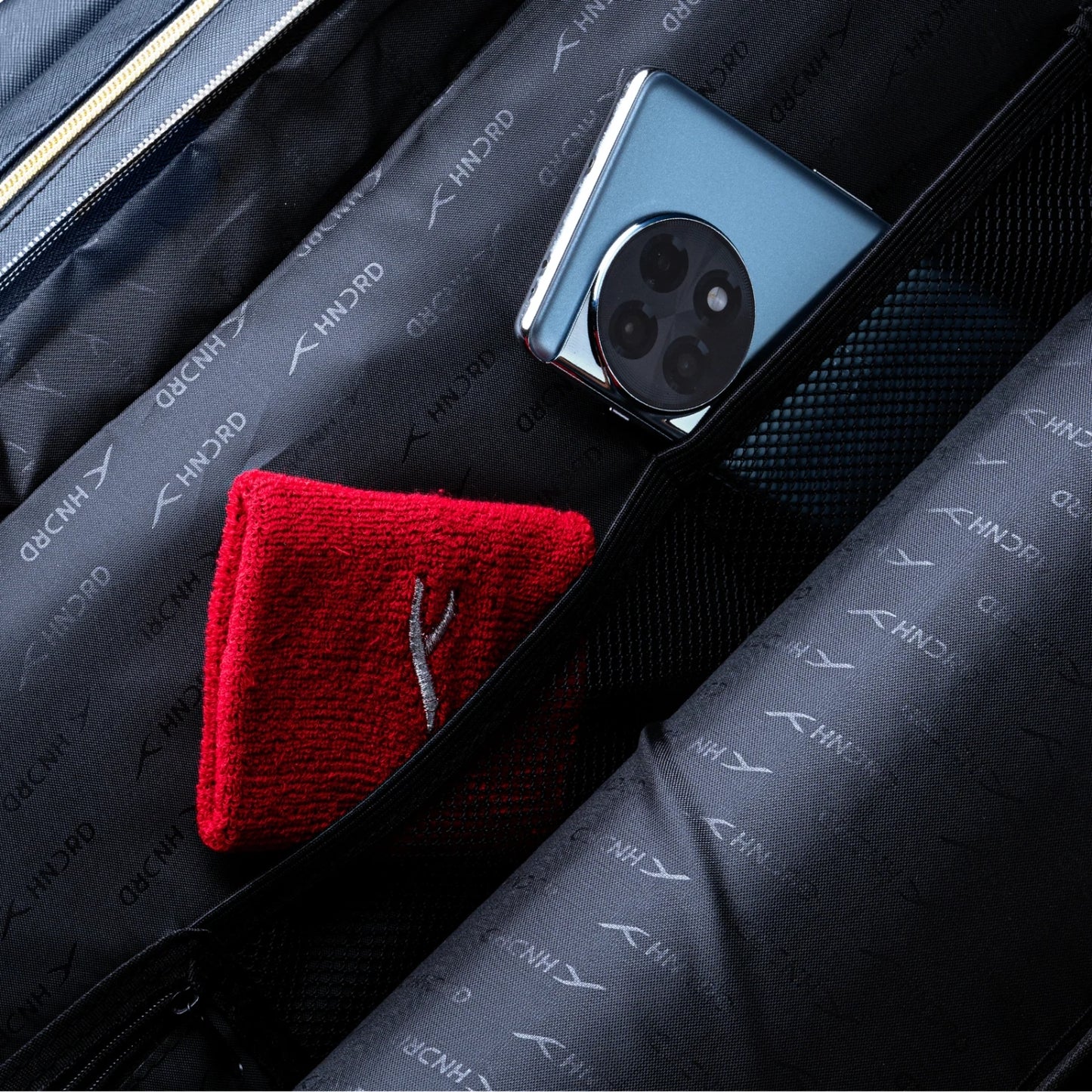 HUNDRED HBCK-3M120-3 Badminton Kit Bag – Navy | Premium Multi-Compartment Tournament Bag with Thermal Pocket - Best Price online Prokicksports.com