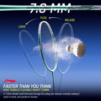 Li-Ning G-Force 6900 Superlite Unstrung Badminton Racquet, 5U G6 | Ultralite Carbon Technology | Fast Swing