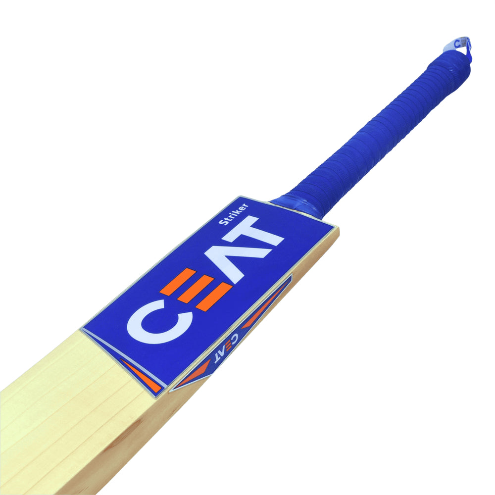 CEAT Striker English Willow Cricket Bat, Short Handle | Grade 4A Willow with Thick Edges & Lightweight Pickup - Best Price online Prokicksports.com