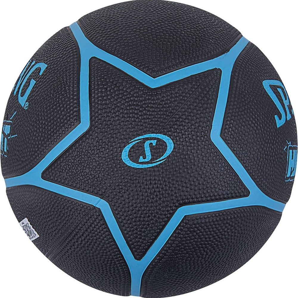 Spalding Highlight Rubber Basketball – Size 7 (29.5), Full Pebbled All‑Surface Grip, Indoor/Outdoor Training & Match Ball - Best Price online Prokicksports.com