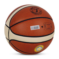 Vector X X-Pro 14 Panel Premium PU Basketball (Brown/Dual Tone) | Official BFI Approved Match & Training Basketball