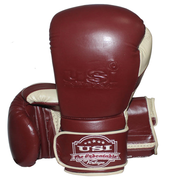 USI Universal 609VM Vintage Sparring Boxing Gloves – Classic PU Leather Gloves for Training, Sparring, Bag Work & Combat Fitness Sessions