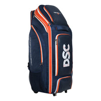 DSC Krunch Bull 31 Wheelie Cricket Kit Bag | Large Cricket Equipment Bag with Tractor Wheels | Holds 5 Bats, Helmet & Shoe Pocket