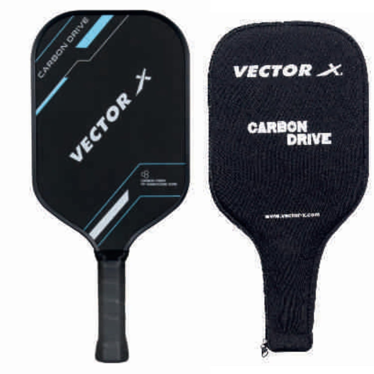 Vector X Carbon Drive Pickleball Paddle | Premium Carbon Fiber Face | Polymer Cor | Power & Control | Lightweight Design - Best Price online Prokicksports.com