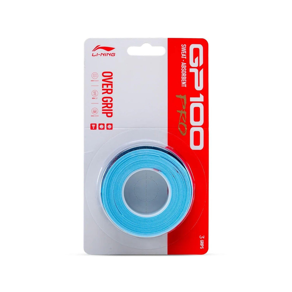 Li-Ning GP 100 Pro Overgrip (ASJV021) – Sweat-Absorbent, Non-Slip 0.6 mm PU Grip for Badminton, Tennis & Pickleball - Best Price online Prokicksports.com